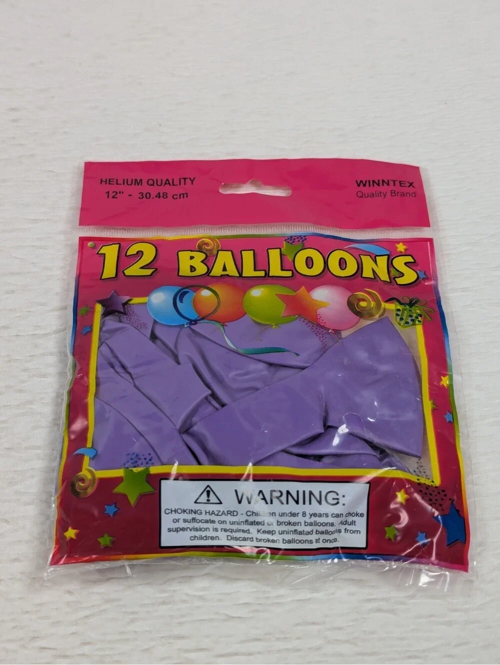 12 inch Purple Latex Balloons - Happy Birthday Party Helium Balloons - 120 Pack